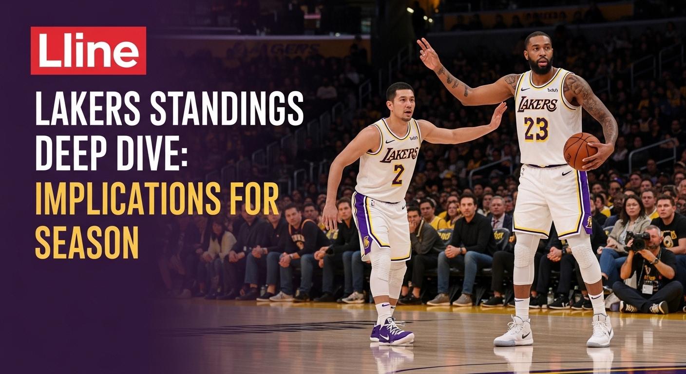 Infographic illustrating Lakers standings and conditioning data.