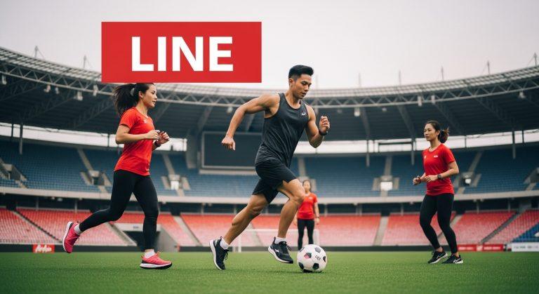 Traveler athlete planning fitness trip with air routes on a map