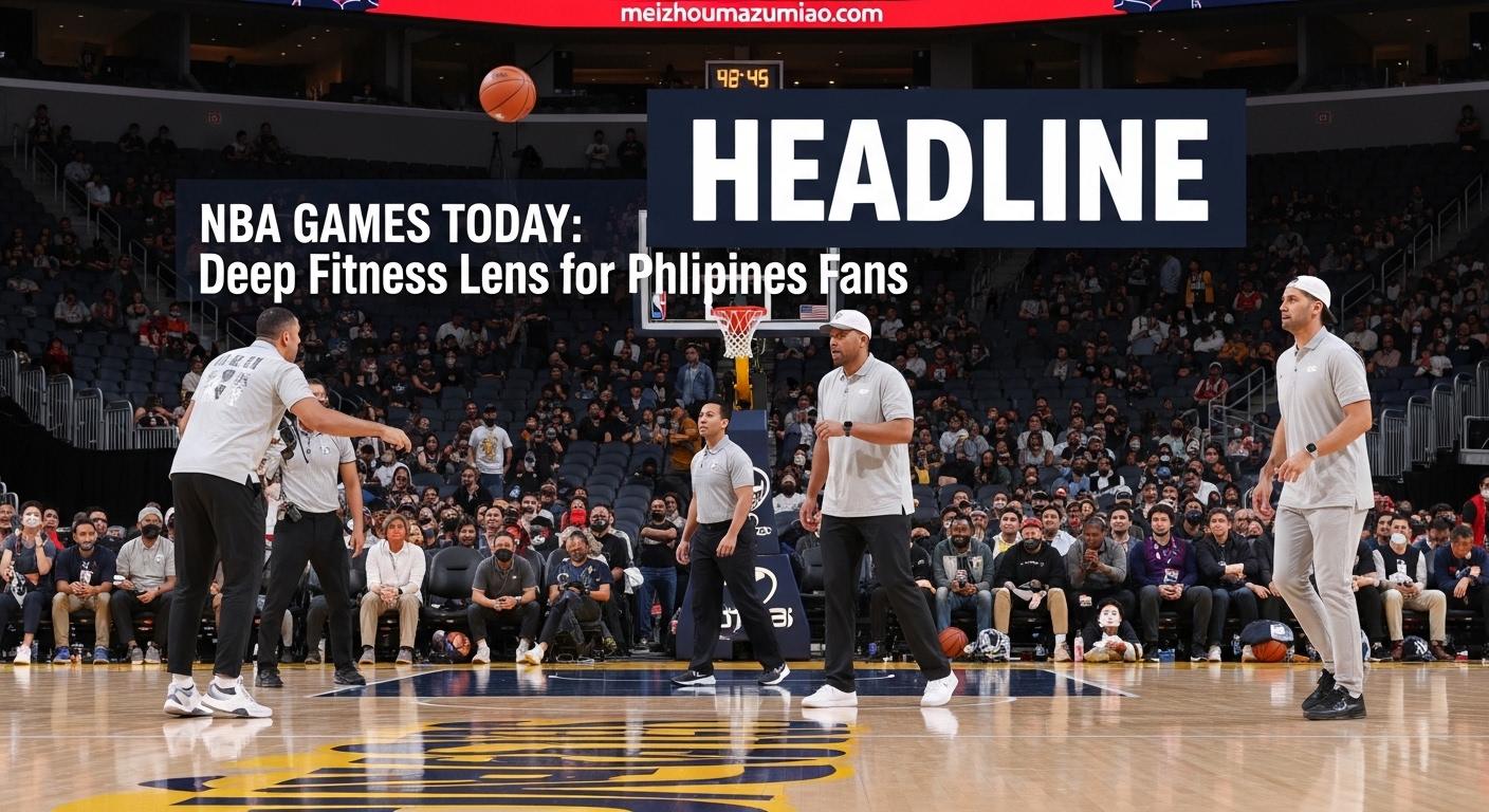Basketball players warming up on a court with fitness data overlays.